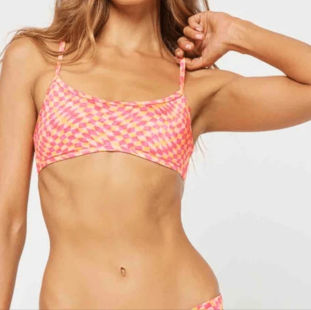 L*space Pamela Bikini Top in Heat Waves NEW